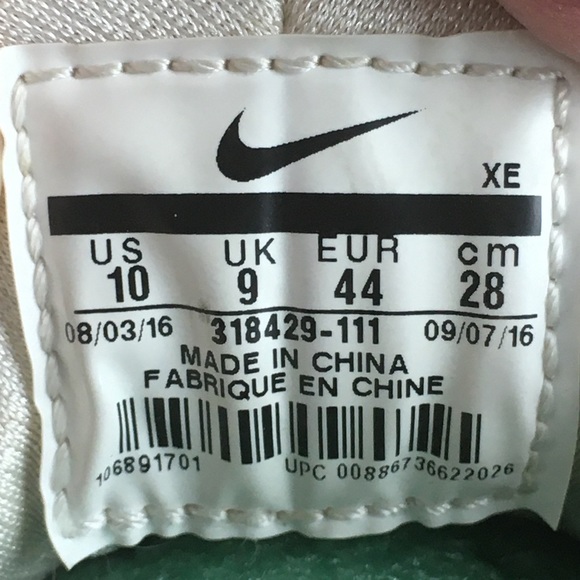 NIKE Men’s Air Huarache Running Shoes 318429-111 Size 10 White - Picture 9 of 10